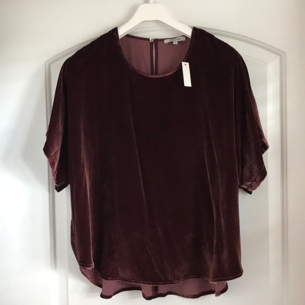 Madewell Velvet top